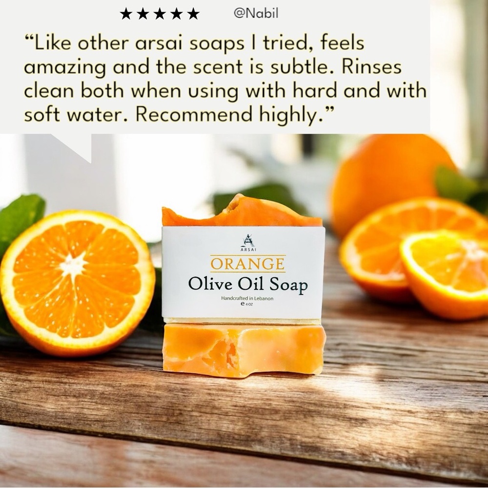 Orange Olive Oil Bar Soap -